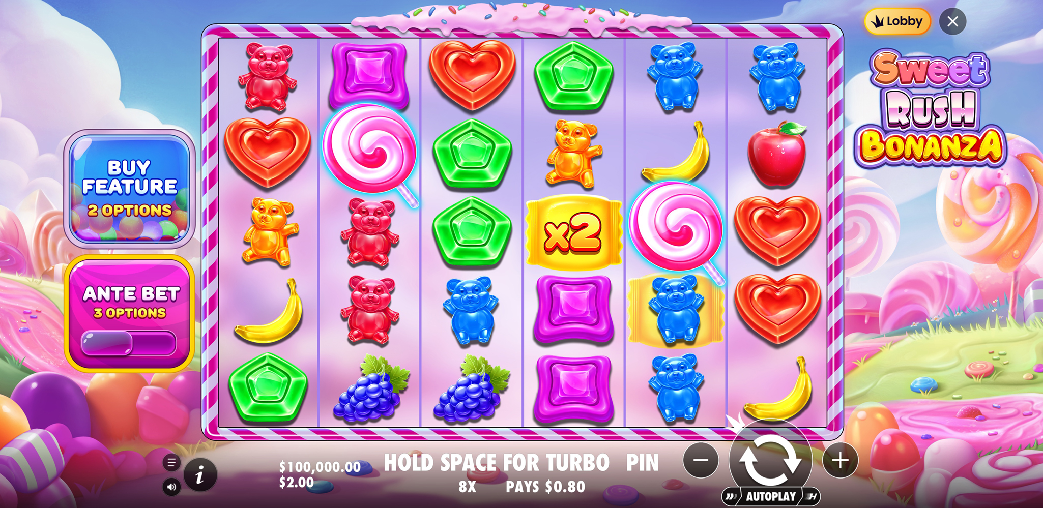 Sweet Rush Bonanza - screenshot with slot description 3